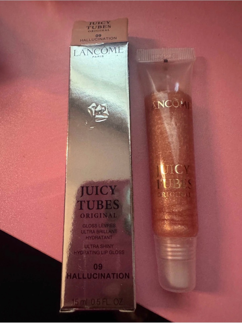Lancome Juicy Tubes Original 09 Hallucination & 19 cocoa Macchiato lot of 2